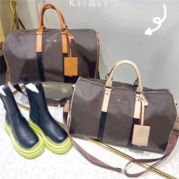 

designer travel bag printed fashion luggage large capacity handbag leisure fitness storage mens messenger bags womens luxury portable brand
