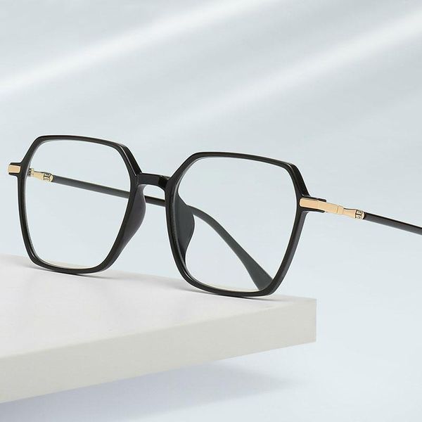

fashion sunglasses frames blue light blocking glasses frame for men and women eyewear optical full rim square shape prescription eyeglasses, Black