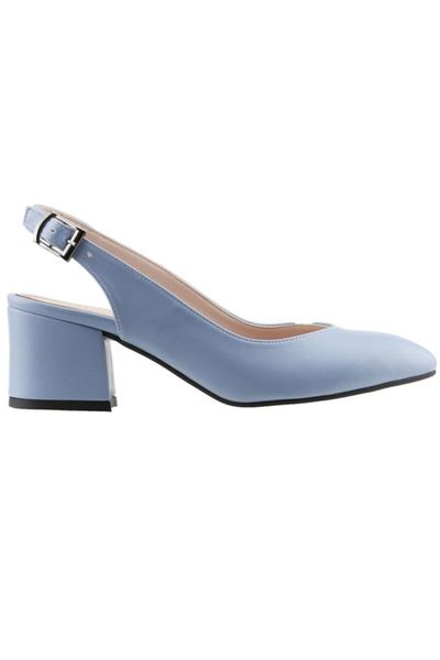 

sandals women's blue skin 5 cm heel shoes 97544-307, Black