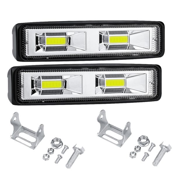 2PCS 6 Zoll 18W Combo Led Licht Bars Spot Flut Strahl 4x4 Spot 12V 24V 4WD Barra LED Scheinwerfer Für Auto Boote SUV ATV Arbeit Licht Auto