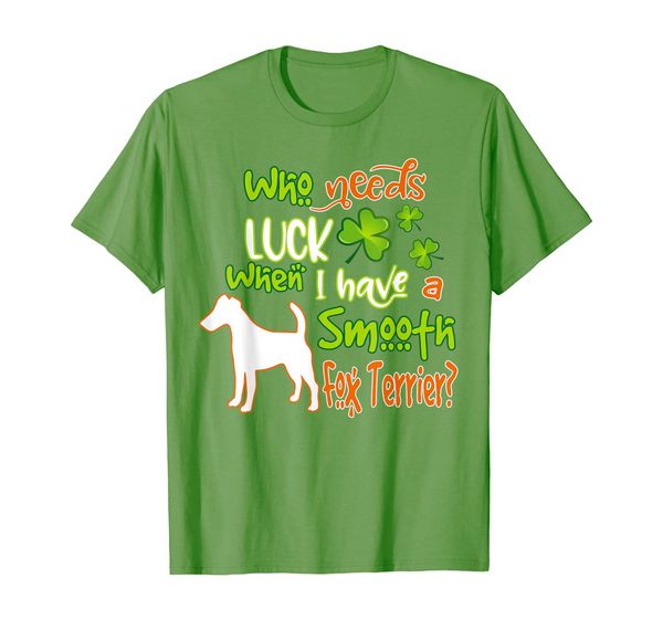 

Smooth Fox Terrier Dog St Patricks Day T-Shirt, Mainly pictures