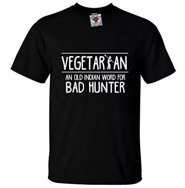 

vegetarian men's t-shirt funny meat eaters vegan joke laugh gift diet, White;black
