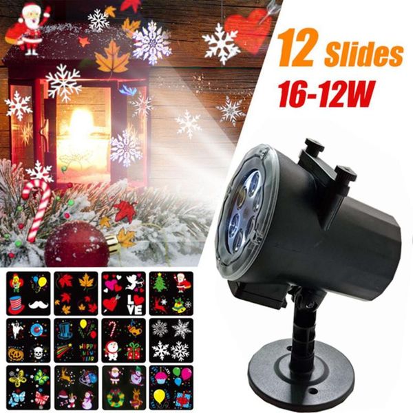 

wl-518 led christmas lights outdoor projector halloween snow light film projection stage #d bike
