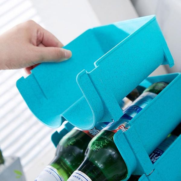 

stackable beverage rack healthy material drop-proof dispenser tool household storage accessory for kitchen table p31e bottles & jars