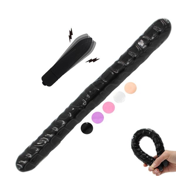 Yema Duplo Dong realista Dildomini Vibrador Dual Falso Penis Vibradores para Mulheres Dildos para Lésbicas Adult Sex Brinquedos 210407