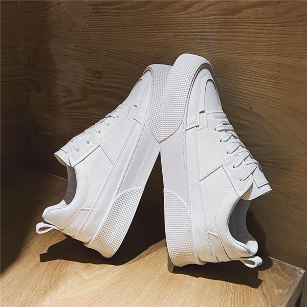 

street shooting small versatile thick soled men's fashion sho summer breathable korean increased white, Black