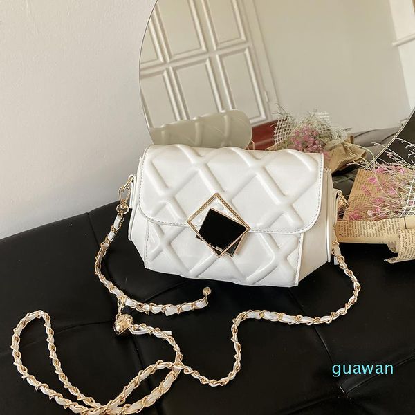 

evening bags chain women's crossbody grid luxury designer handbags for women fashion pu leather ladies shoulder messenger bags