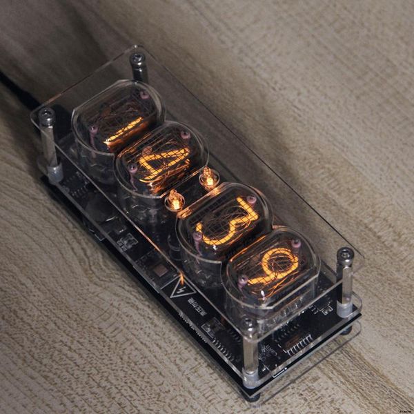 

glow tube clock electronic creative gift decoration in-12 desk & table clocks