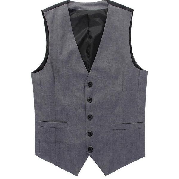 

men's vests men formal business wedding slim vest suits sleeveless chalecos para hombre clothing blazer, Black;white