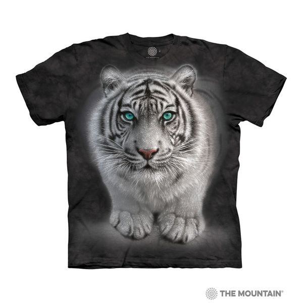 

young tiger men's 3d printed t-shirt graphic optical illusion short sleeve party street punk goth crew neck summer, White;black