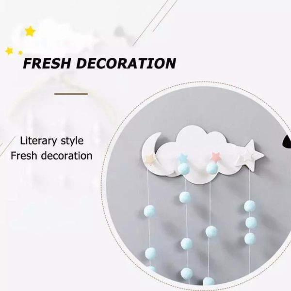

hooks & rails creative star moon cloud shape nail-wall clothes kids room decorative key durable hanging hanger kitchen storage hook