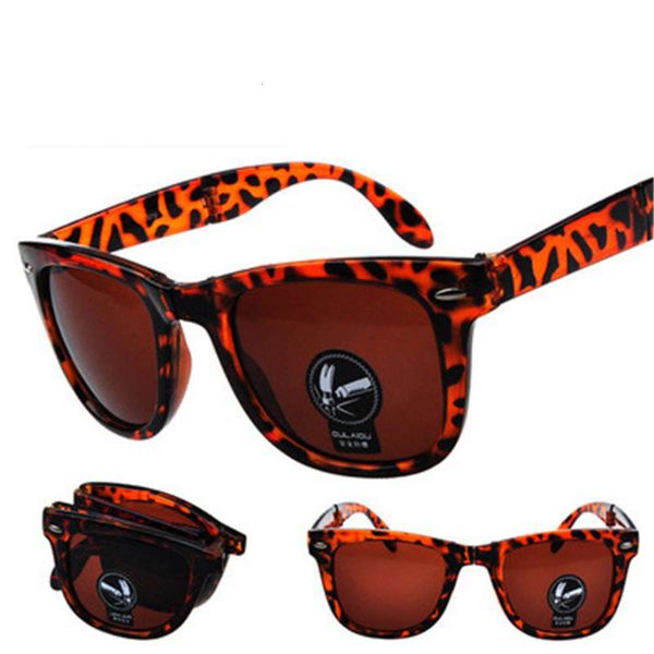 

the design mirrored sunglasses folded glasses foldable sol brand uv400 classes with case men women goggle cv, Black