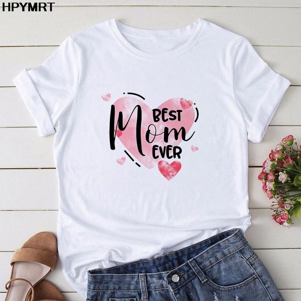 

women's t-shirt t shirt ever mom printed ladies summer fashion tee female love graphics harajuku tshirt clothes, White