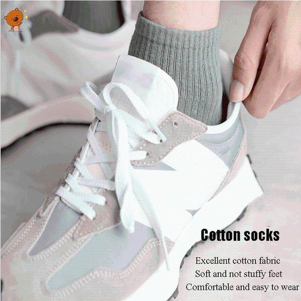 

men's socks 3 pairs / autumn mid tube fashion high rubber sweat absorbing sports solid color breathable cotton, Black