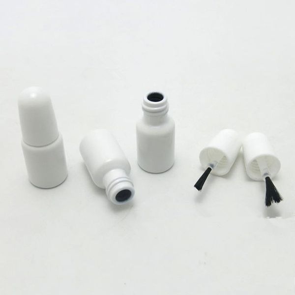 

3ml refillable empty glass nail polish bottle small brush nail art container