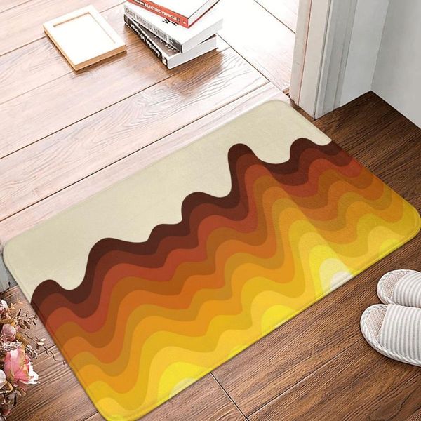 

carpets retro ripple doormat carpet mat rug polyester anti-slip floor decor bath bathroom kitchen bedroom 40*60