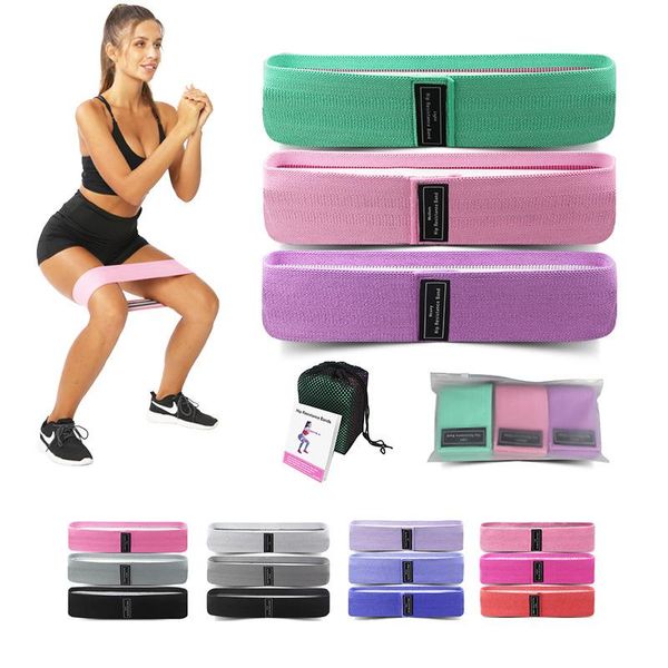 

female fitness yoga resistance band squat hip lifting ring elastic bands
