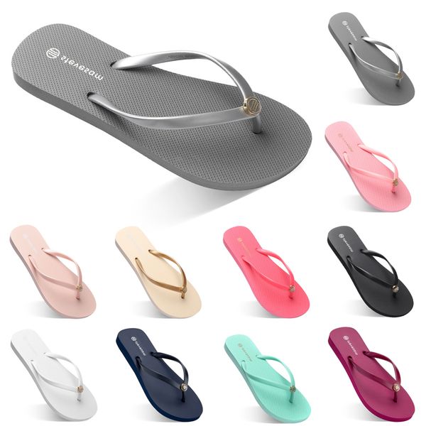 

discount flip flops slippers men women shoes triple white black green yellow orange pink summer beach slide sport sneaker walking jogging br