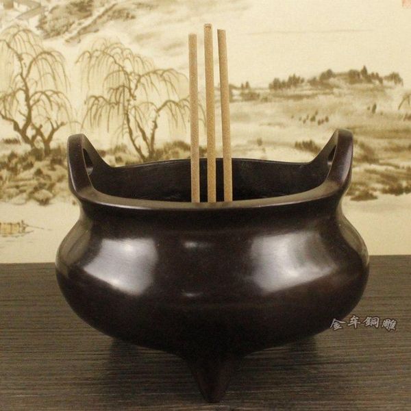 

fragrance lamps copper incense burner delivers brass and inserts antique daming xuande stove base room decoration chinese classical