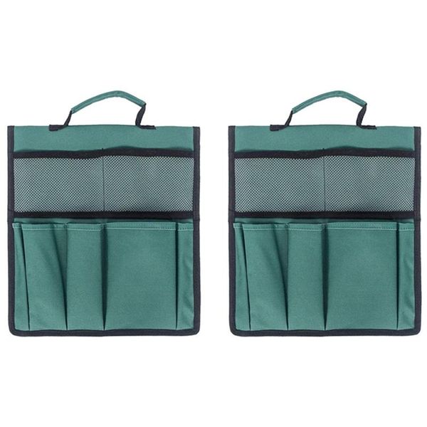 

garden kneepad tool bag foldable oxford gardening storage tote stool 2 pack bags