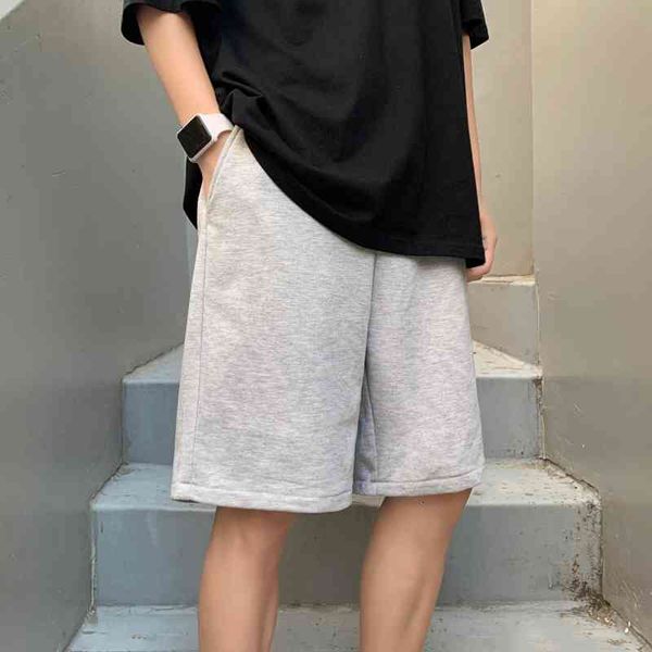 

men's shorts summer fashion multicolor casual men streetwear loose straight joggers track mens clothing s-3xl umjs, White;black