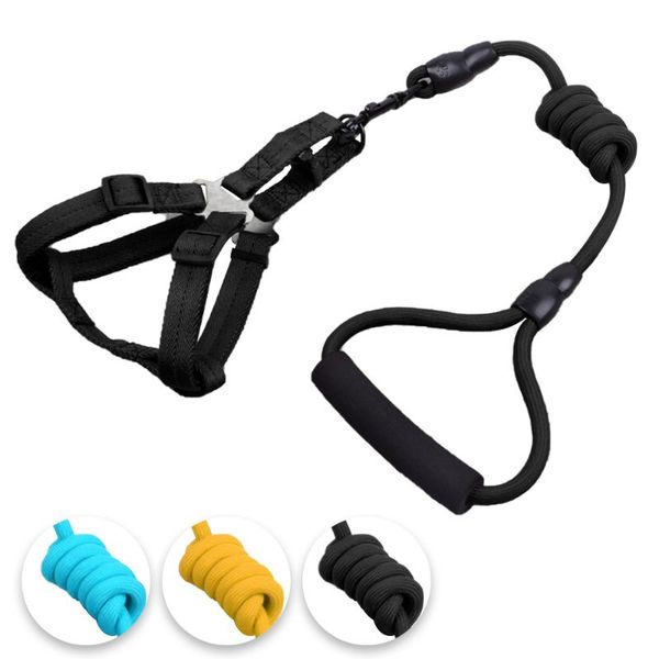 

cat collars & leads collar harness leash adjustable nylon pet traction dog halter cats products belt accessories