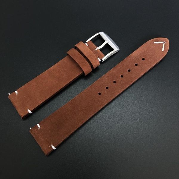 

watch bands steeldive frosted belt 20mm mens replacement bracelet leather starp 3 colors 2021, Black;brown