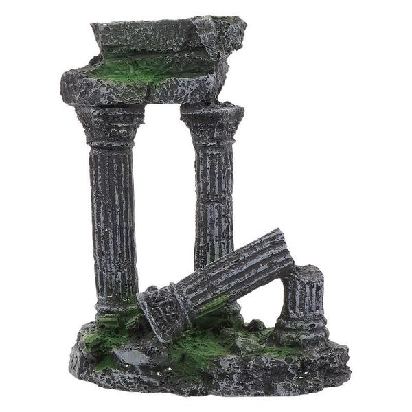 

decorations aquarium ornament fish tank simulation roman column landscaping shelter