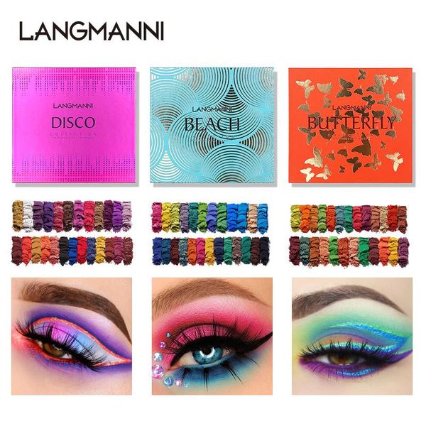 

fashion 25 colors eyeshadow tray with 6pcs makeup brushes glitter metallic eye shadow powder matte pearlescent tslm2