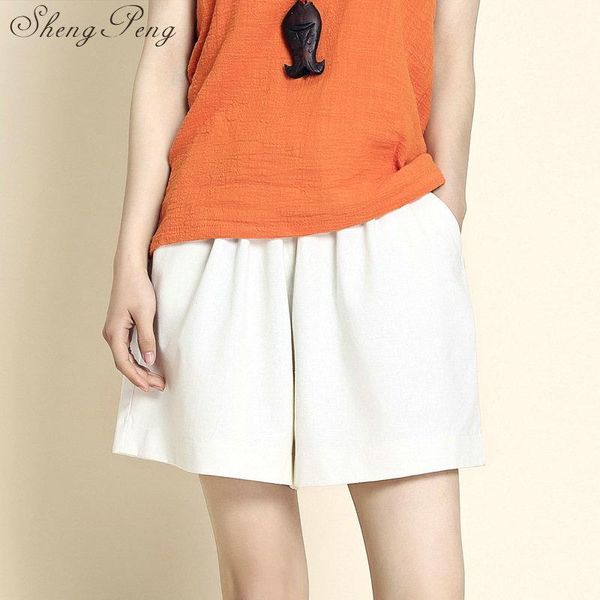

shorts female linen clothes women summer 2021 for cc434 women's, White;black