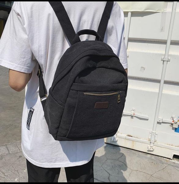 

backpack sb604 2021 canvas men's simple casual korean version of all-match small