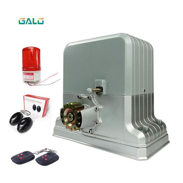 

fingerprint access control galo ac220v/110v 1800kg 2 or 4 remote automatic electric sliding gate opener(sensor gsm button keypad lamp option