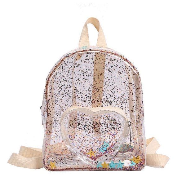 

women mini backpack purse cute pvc transparent jelly school bags for kids clear bag girls back pack
