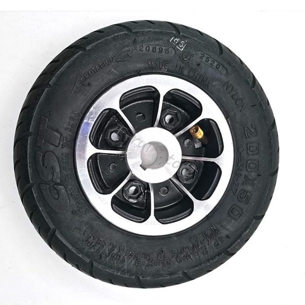 

motorcycle wheels & tires 200x50 aluminium alloy wheel pneumatic tire for electric scooter balancing car 8"
