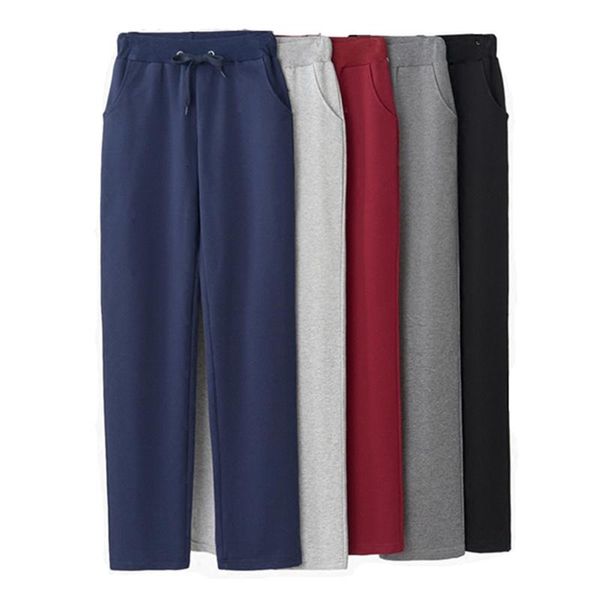 

women's pants & capris 4xl 5xl spring straight long women elastic waist casual plus size sweatpants patalon femme streetwear trousers c, Black;white