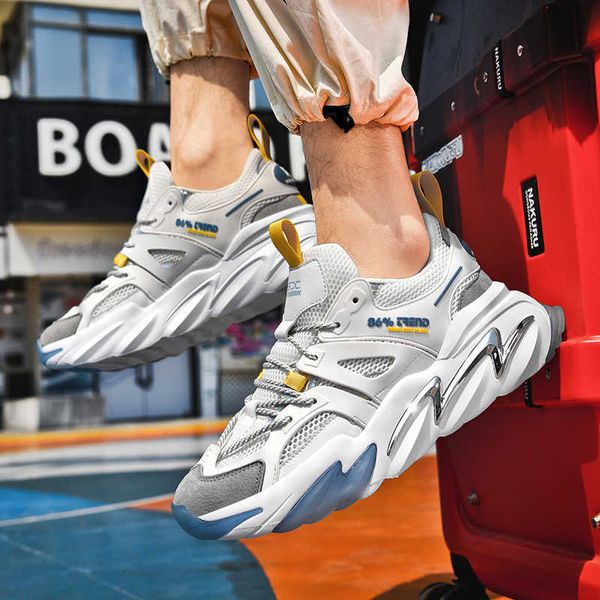 

autumn and winter men's shoes net red korean daddy leisure sports running national fashion students