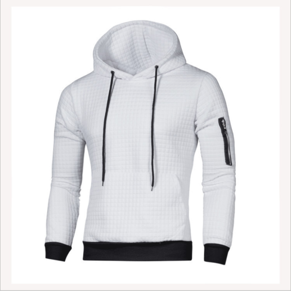 

men's hoodies & sweatshirts spring autumn drawstring hoodie youth personality casual slim all-match trend sports top, Black