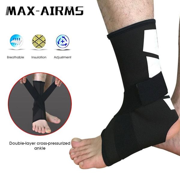 

ankle support maxairms 1pcs spirally bandage volleyball basketball orotection adjustable elastic bands, Blue;black
