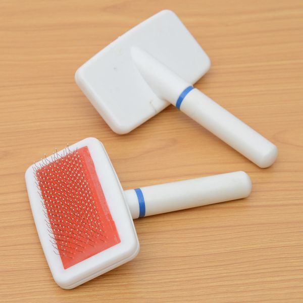 

1pc dog with multi-function needle comb yorkie puppy pet toothbrush dog hair removal comb pet grooming beauty tools