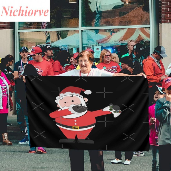 

3*5 feet dabbing santa christmas video game design flag trump altany flags of russian troops 90*150cm dhl