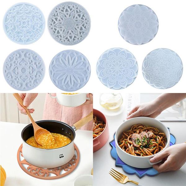 

mats & pads mandala resin mold diy flower pattern silicone supplies
