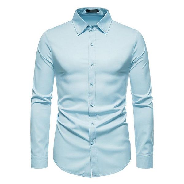 

men's casual shirts mens formal business social slim fit long sleeve button up shirt men party wedding prom tuxedo male chemise homme, White;black