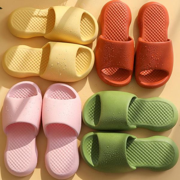 

women's summer slippers super soft bathroom solid home platform non-slip beach casual shoes woman, Black