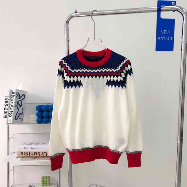 

2022 factory wholesale new autumn winter p + alps snow mountain series age reducing thin color matching ski sweater for men and women sjut, Black;gray
