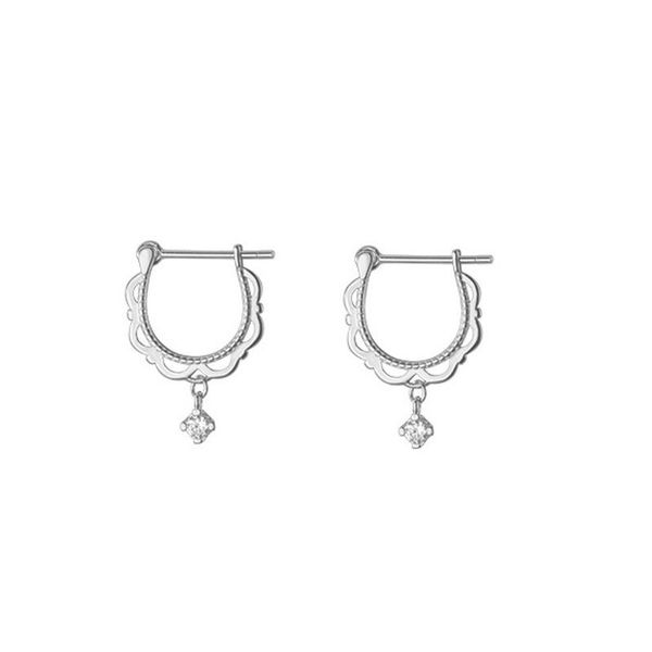 

hoop & huggie a girl' hoops charm earring for women girls party jewelry pendientes accessories water drop crystals zircon brincos, Golden;silver
