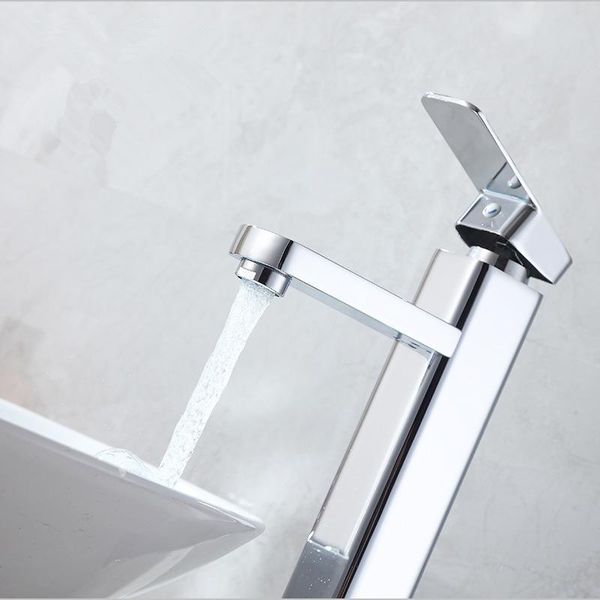 

bathroom sink faucets faucet solid brass basin cold and water mixer tap single handle deck mounted chrometap