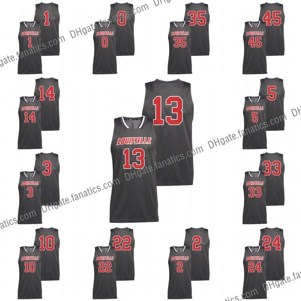 Benutzerdefinierte Louisville Cardinals NCAA College Reverse Retro Basketball Jersey 2 Russ Smith 14 Dre Davis 3 El Ellis 5 Malik Williams 10 Gorgui Dieng 13 Jarrod West genäht