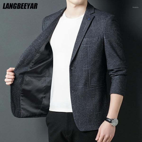 

men's suits & blazers grade designer brand casual fashion elegant british style party men slim fit jacket classic suit coat clothes, White;black