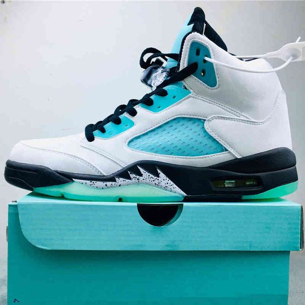 

2023 sland green basketball shoes 5s mens womens jumpman 5 fashion sneakers, Black