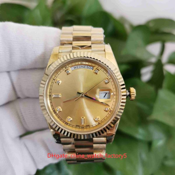 BP Maker Высочайшее качество Часы 40 мм Сни-дата 228238-0005 Dialm Diale 18K Yellow Gold Cal.2813 2836 3255 Движение Механические автоматические Мужские Часы Мужские наручные часы